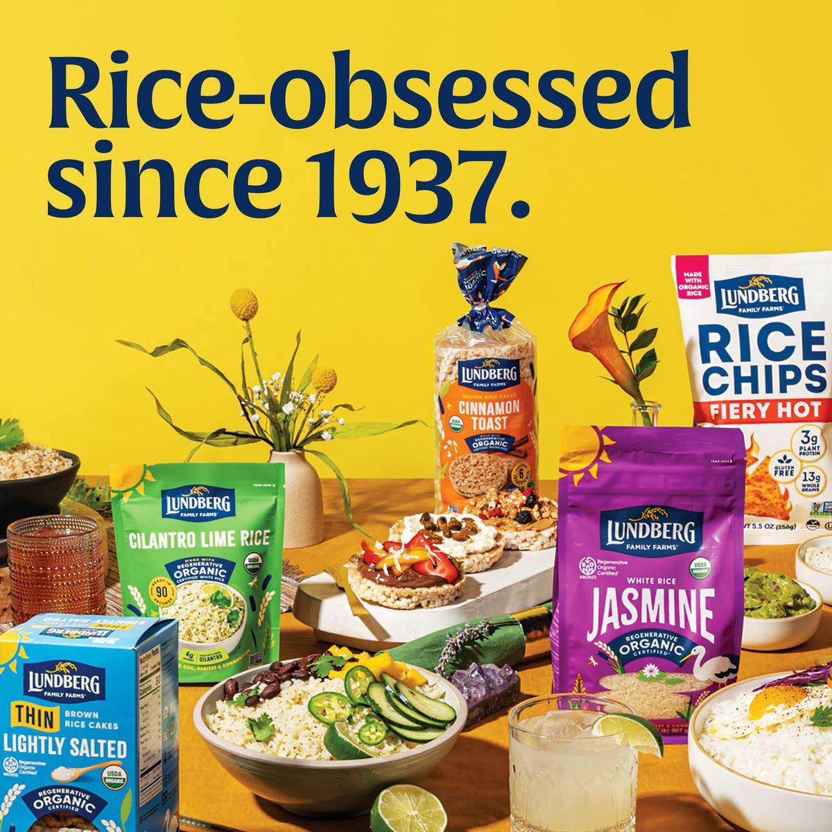 Lundberg family tradition rice cakes reflects four-generation craft.