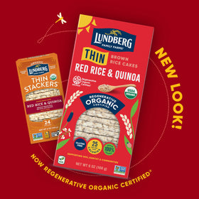 Lundberg farm California rice image emphasizes regenerative farming and sustainable sourcing.