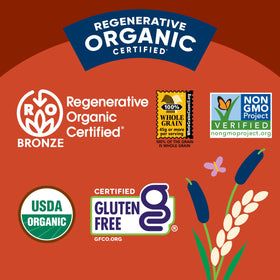 Lundberg Organic Brown Short Grain Rice ingredients label on bag.