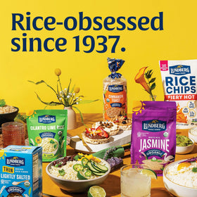 Lundberg storage pantry image showing organized rice stock