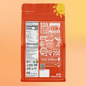 Lundberg regenerative organic-certified rice label highlighting sustainable farming practices
