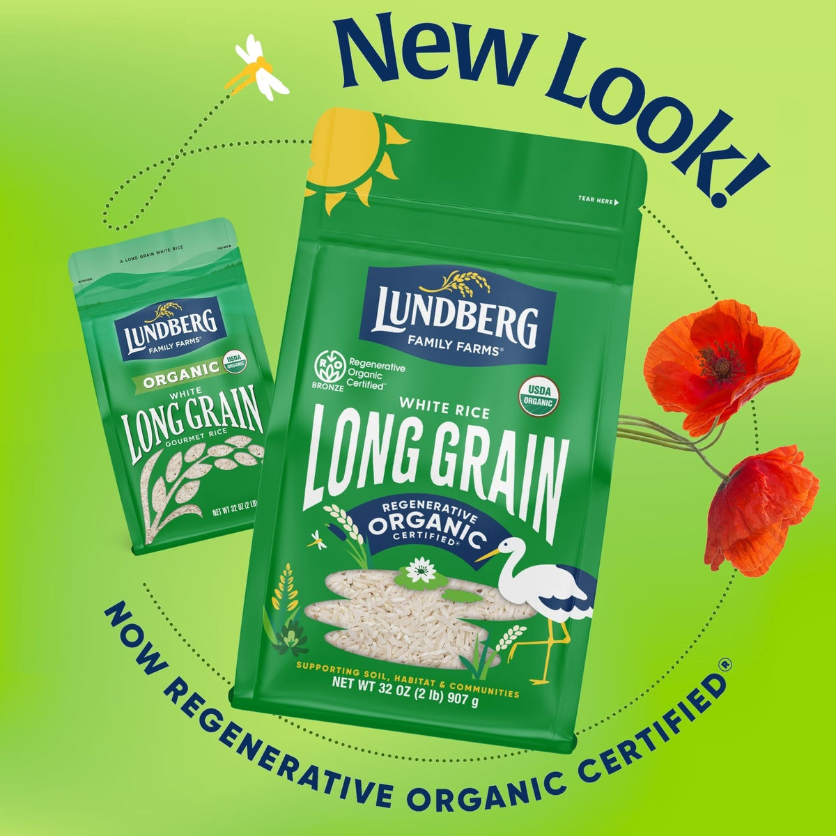 Lundberg Resealable 2-pound bag keeps rice fresh.
