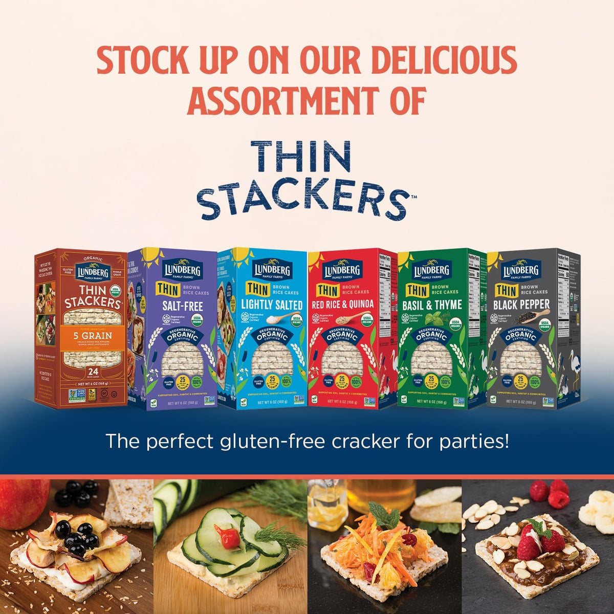 Lundberg Rice Cakes on-the-go scene promotes convenient snacking anywhere.
