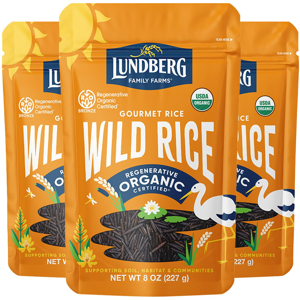 Lundberg Wild Rice California farm scene showing sustainable cultivation for flavorful grains.