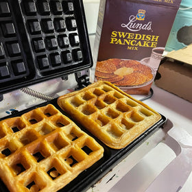 Lunds Swedish Pancake Mix cultural experience in your kitchen.