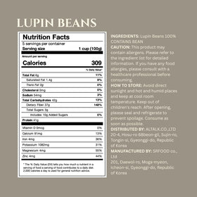 Lupinery Lupin Beans – snack ideas with fiber and plant protein.