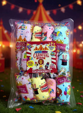 Lupy Lups! pink strawberry cotton candy bag for festive party favors.
