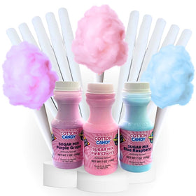 Lupy Lups Sugar Mix Kit blue raspberry jar for vibrant floss sugar at home parties.