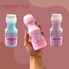 Lupy Lups Sugar Mix Kit pink cherry jar for fluffy candy treats at celebrations.