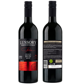 Lussory Premium Merlot from La Mancha vineyards, Spain, showcasing quality and terroir.