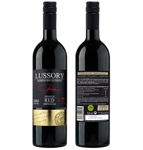 Lussory Tempranillo dealcoholized fruit notes showcase red berry flavors.