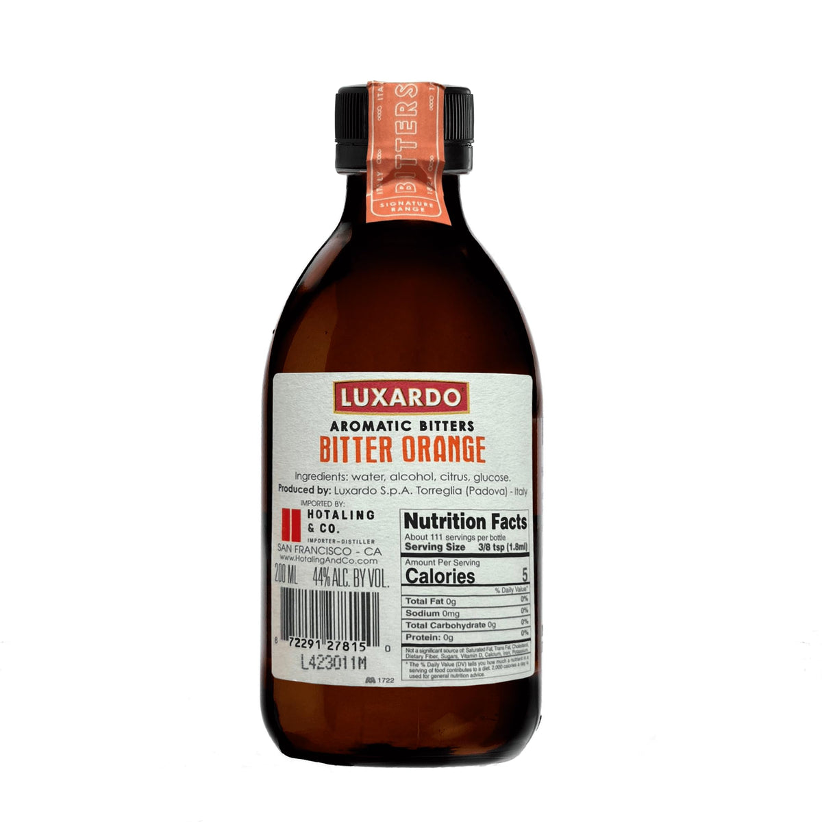 Luxardo Aromatic Infused Bitter Orange enhances a Negroni with citrus depth