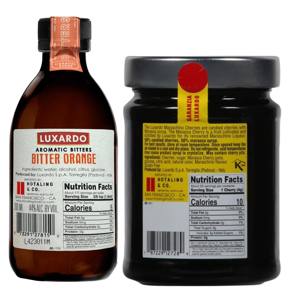 Luxardo Bitter Orange aromatic bitters 200ml bottle delivering bright citrus notes.