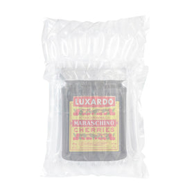 Luxardo Dark Decadent Marasca Cherries in a jar showcase premium flavor for desserts.