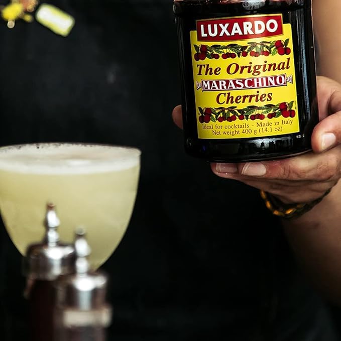 Luxardo cherries dessert topping elevates pastries, ice creams, and tarts.