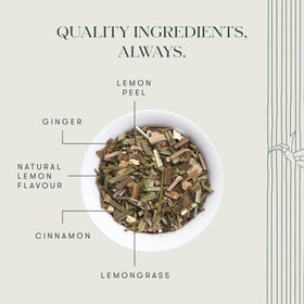 Luxmi Estates Lemon Ginger Tea lemon peel highlights citrus zest