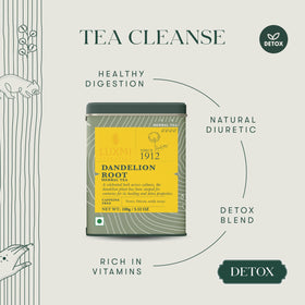 Luxmi Estates Organic Dandelion Root processing kit showing care and purity.