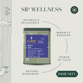 Luxmi Estates tea steeping in infuser with vibrant aroma