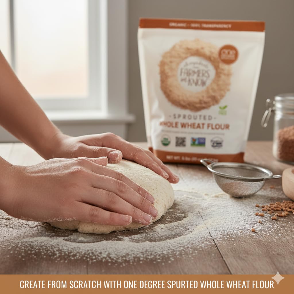 LuxProdX baking ideas with sprouted flour for bread and muffins.