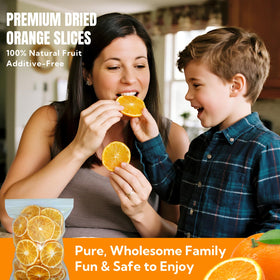 Luxsavia dehydrated orange slices retain flavor and aroma for baking.
