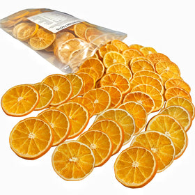 Luxsavia dried orange slices 8-8oz bag, perfect for snacks with vibrant color.