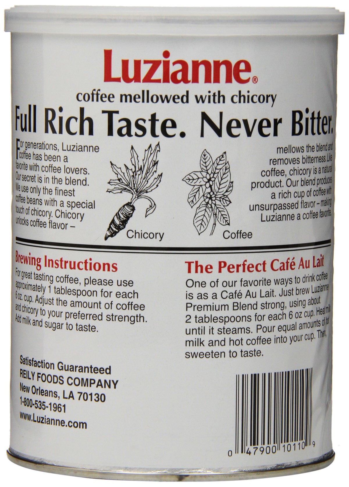 Close-up of Arabica beans highlighting Luzianne Premium Blend smooth profile