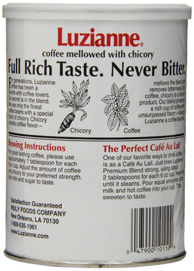 Close-up of Arabica beans highlighting Luzianne Premium Blend smooth profile