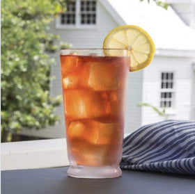 Luzianne iced tea bags ready to brew on a counter for high-volume service.