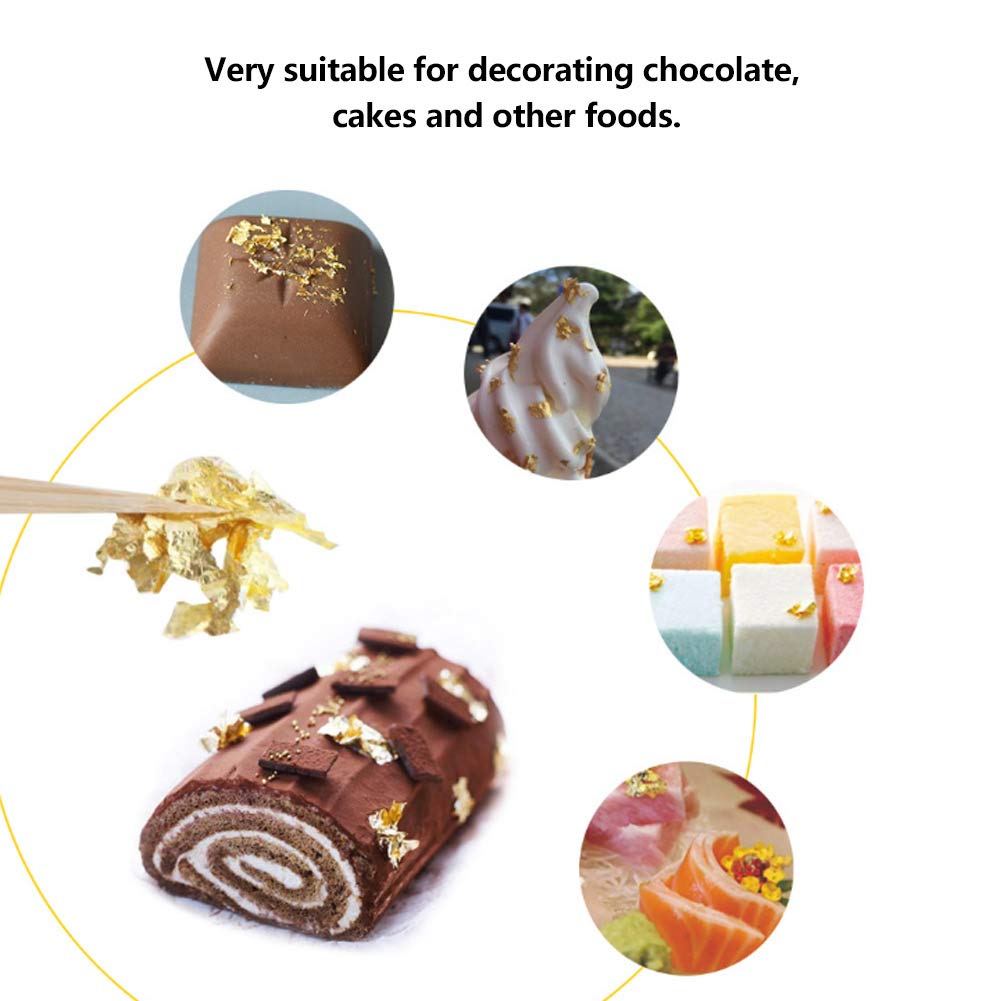 Lwuey resin crafts can feature gold leaf accents.