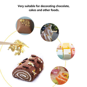 Lwuey resin crafts can feature gold leaf accents.