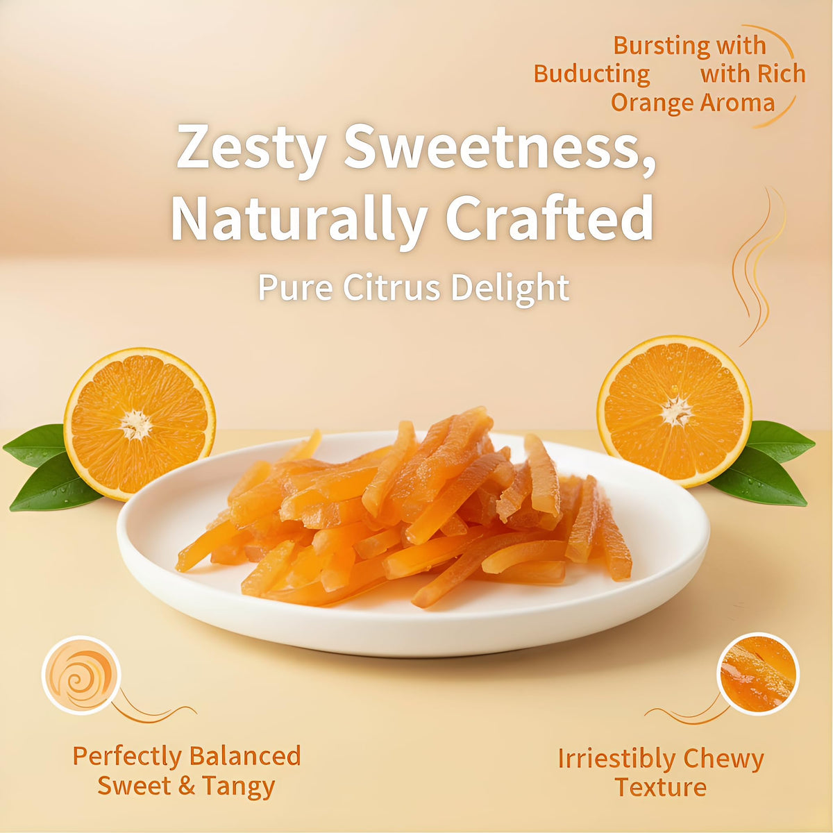 LWWTYKSPL candied orange peel holiday-gift-display, perfect for festive gifting and baking.