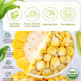 LWWTYKSPL freeze-dried sweet corn added to a salad for crunch