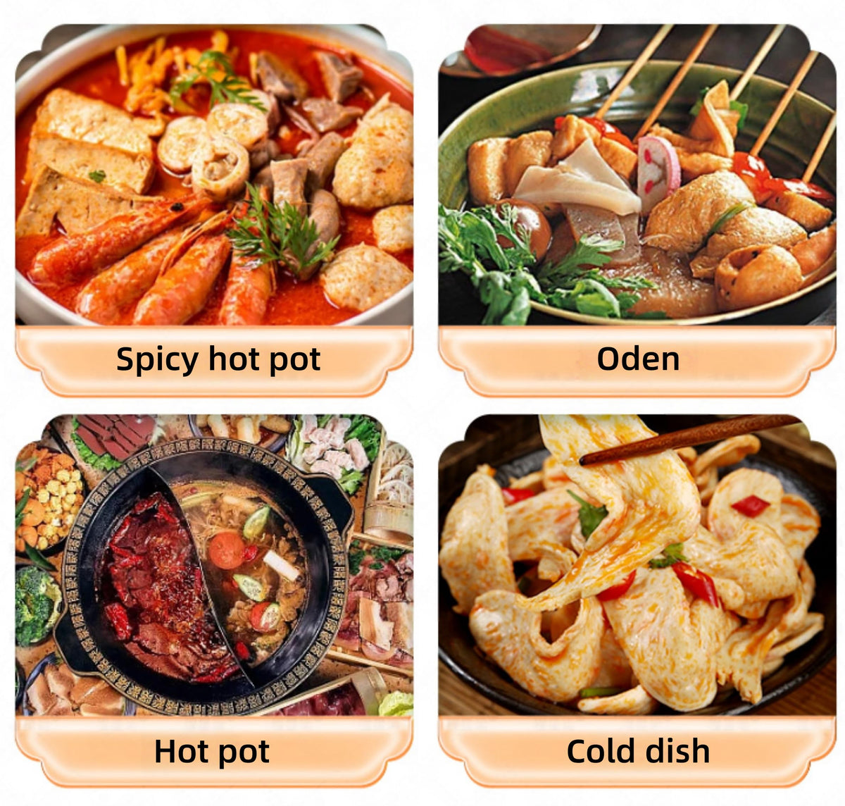 LWWTYKSPL Hot pot setup with dried soy strips.
