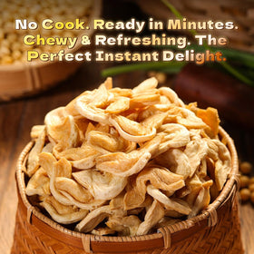 LWWTYKSPL Soy Curls in a pan for quick stir-fry.