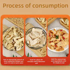 LWWTYKSPL Soy Strips absorb sauces and seasonings.