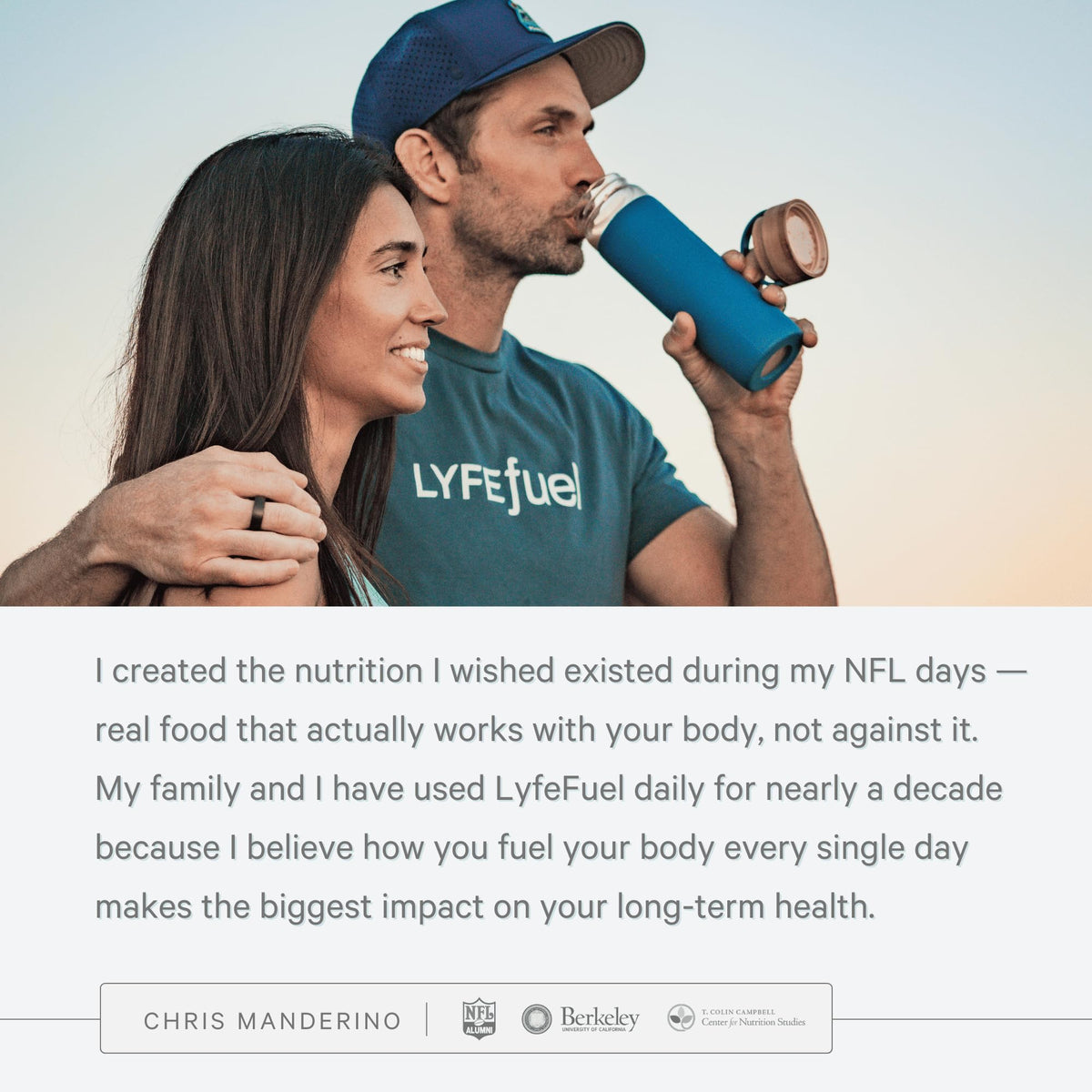 LyfeFuel Nutrition Shake vanilla close-up texture shows smooth, drinkable vegan protein.