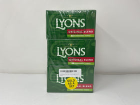 Lyons Original Blend tea bags steeping in a cup for a balanced, comforting brew.