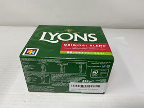Lyons Original Irish Tea packaging nod to Dublin heritage for everyday ritual.