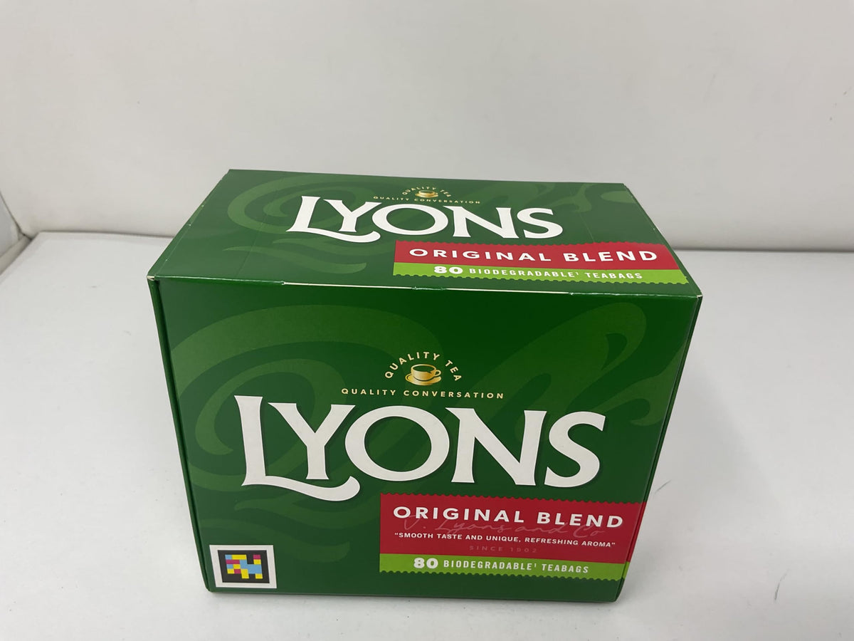Lyons Original Irish Tea 80 bags for daily Irish tea rituals.