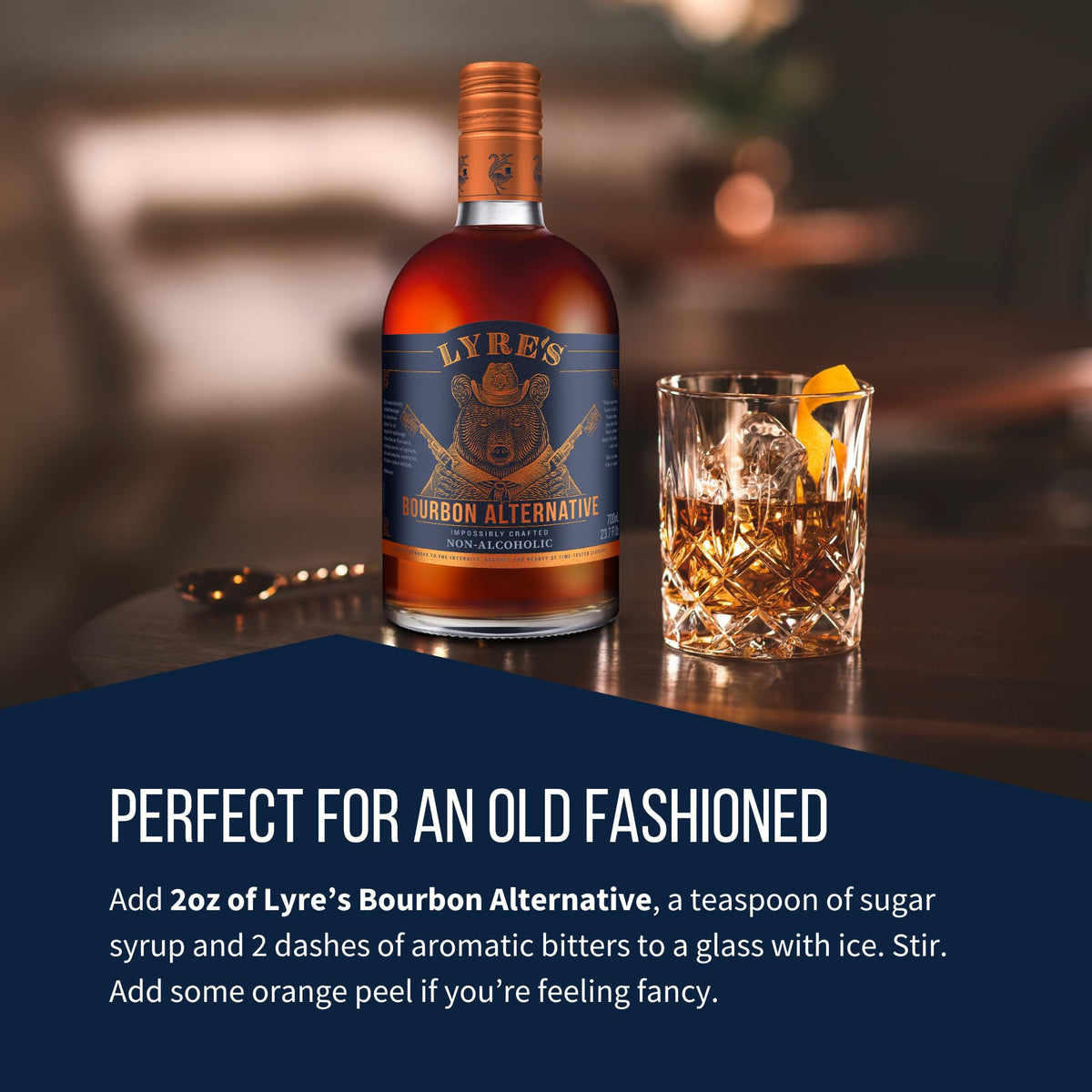 Lyre's American Malt label featuring awards and 0.0% ABV information.