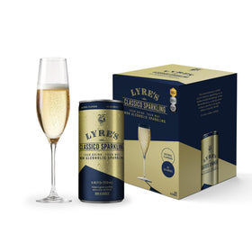 Lyre’s Classico 4-Pack can bundle for celebrations with non-alcoholic sparkle.