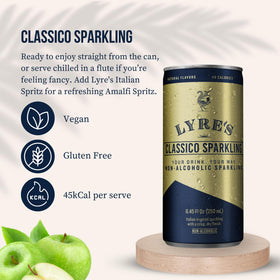 Lyre’s Classico premixed cans are ready for outdoor picnics.