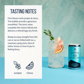 Glass with straw showcasing a ready-to-drink, convenient mocktail on demand.