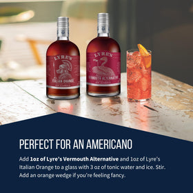 Lyre's Vermouth Alternative in a Negroni with bold color and aroma.