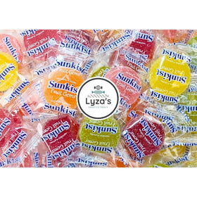 Lyza's Sweets & Treats Fruit Gems orange flavor, ideal for on-the-go snacking.