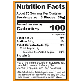 Lyza's Sweets & Treats Fruit Gems pink grapefruit flavor, colorful treat for candy bowls.