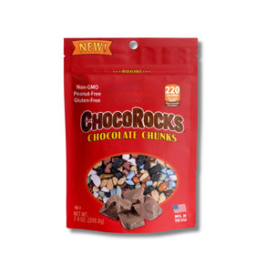 Creamy milk chocolate center in ChocoRocks pebbles for a smooth bite