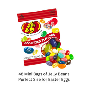 Lyza's Sweets jelly beans inside Easter eggs; vibrant flavors for celebrations.