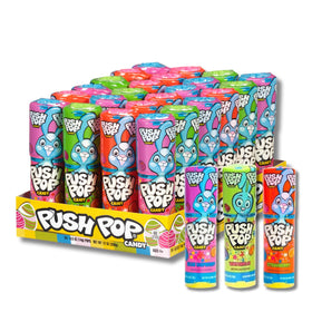 Lyza's Sweets Easter Push Pops 24-pack case, festive assortment for celebrations.