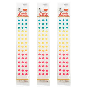 LYZA'S SWEETS & TREATS old-fashioned-buttons pack-3 on paper strips, nostalgic gathering staple